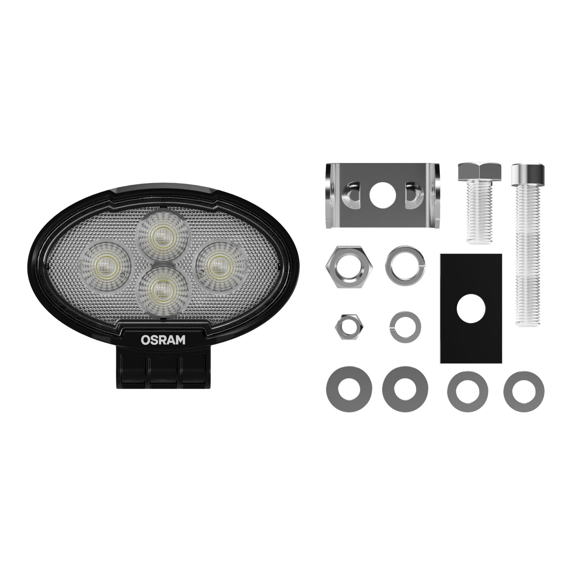 OSRAM LEDriving Oval WL VX100-WD, fari da lavoro a LED OFF ROAD, 1500 lumen, fascio luminoso fino a 50 m, 12V/24V