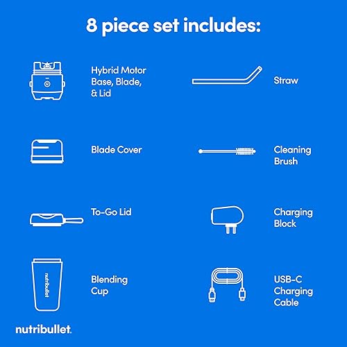 Miniatura 15 de nutribullet Batidora portátil con vaso aislante, inalámbrico, acero inoxidable cepillado, NBPB50350SS