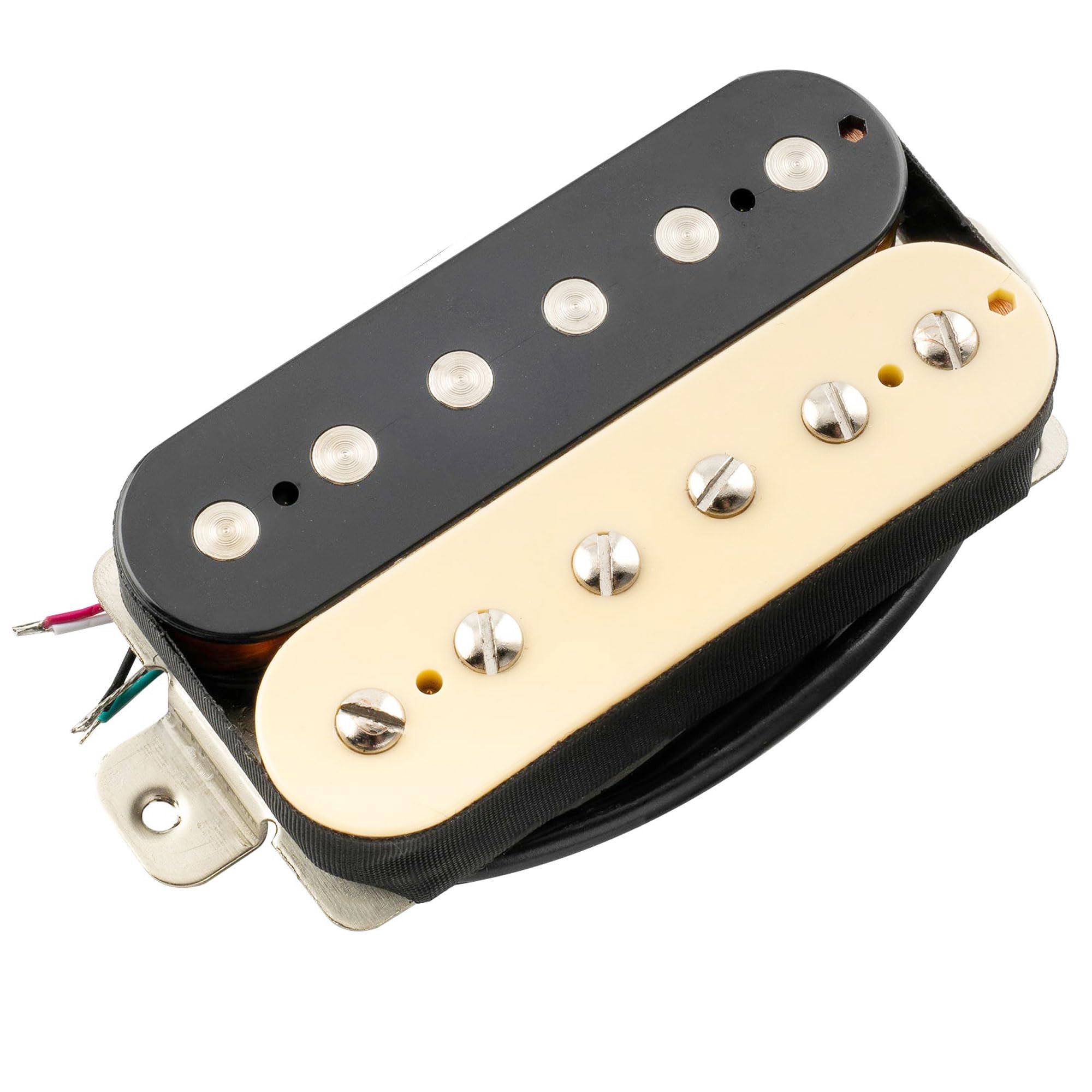 Musiclily Pro LP-OBLA Alnico 5 Micro Humbucker Découvert Chevalet Pickup pour Guitare électrique, Zebra