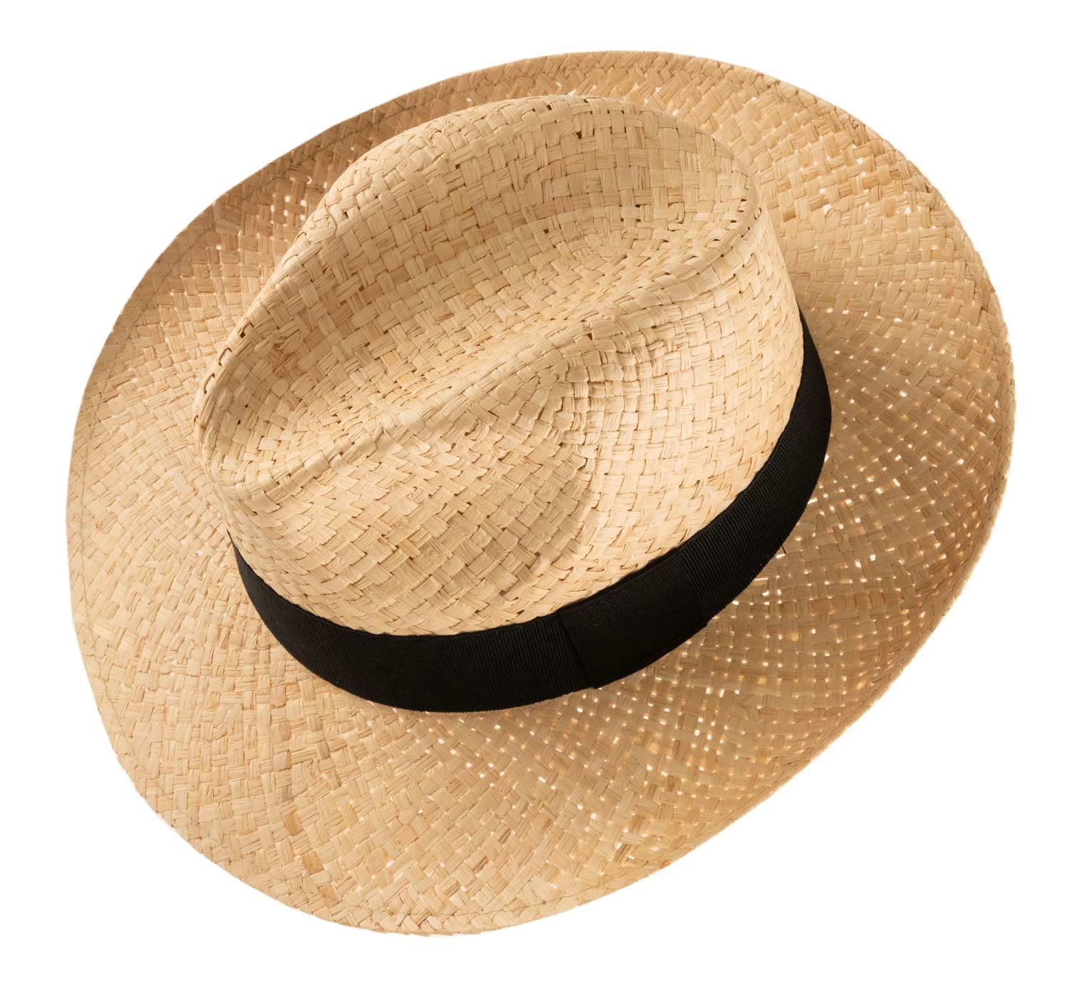 Chapeau Fedora Paille Homme ou Femme Classic Rafia Large