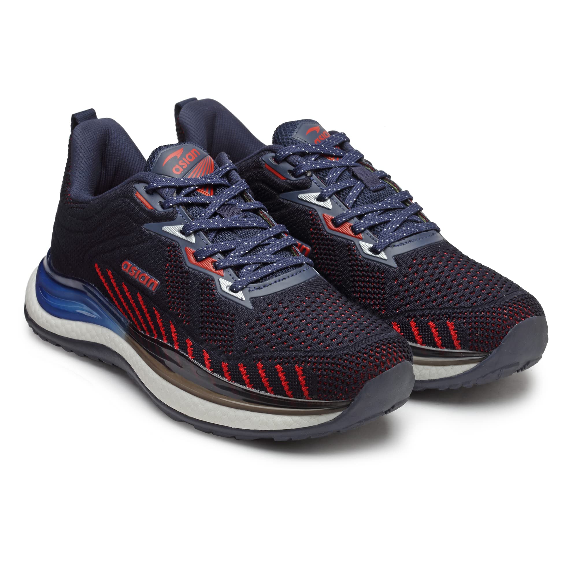 ASIAN Mens Legend-01 Sports Running,Walking,Gym Shoes with Max Cushion Technology Lightweight Phylon Sole with Memory Foam Insole Casual Sneaker Shoes for Mens & Boys Blue RED (B0BTHKTSDC) Amazon Price History, Amazon Price Tracker