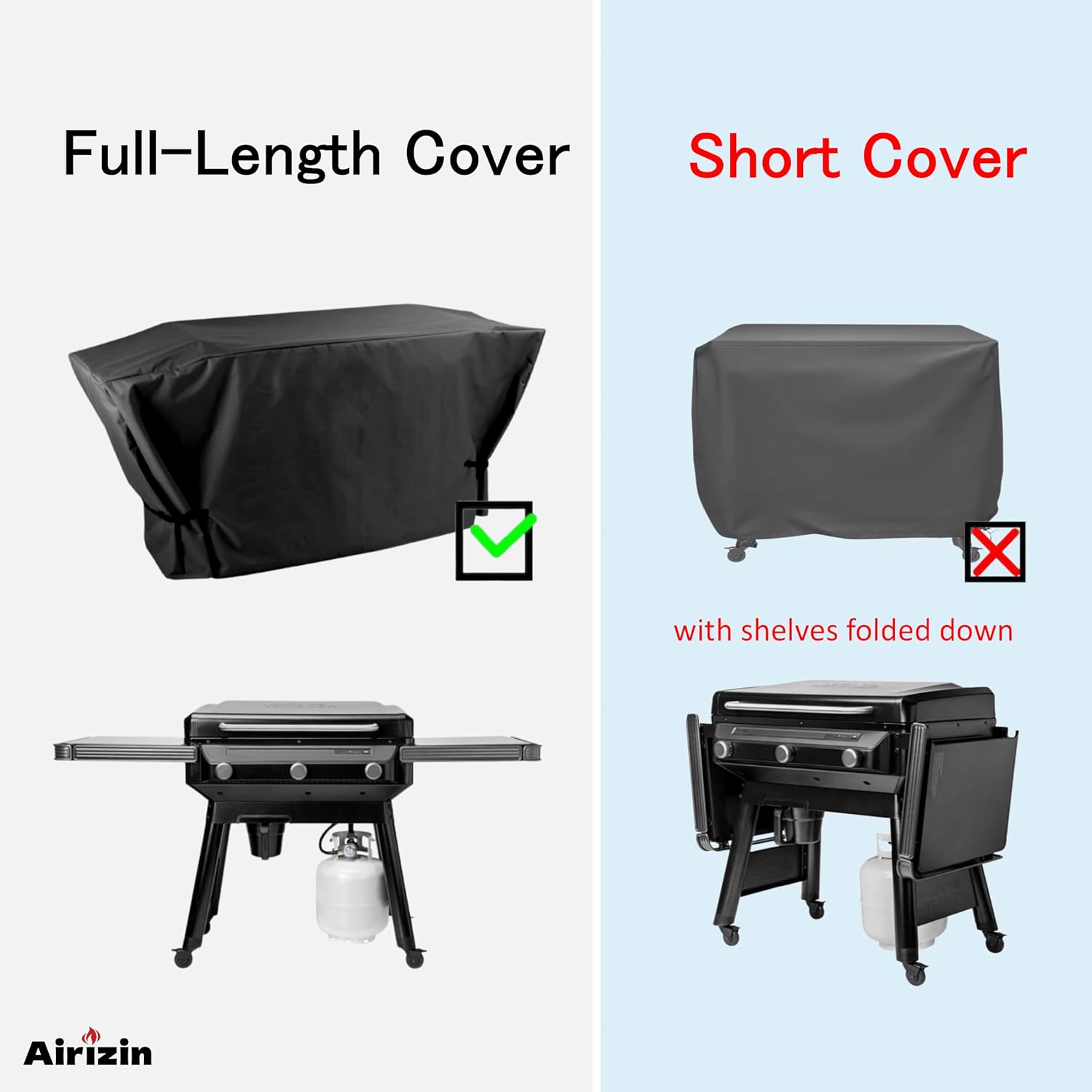 Full-Length Griddle Cover for Traeger Flatrock 3-Zone Flat Top Grill Griddle,for LOCO Series II 36 in. 3-Burner Digital SmartTemp Flat Top Grill