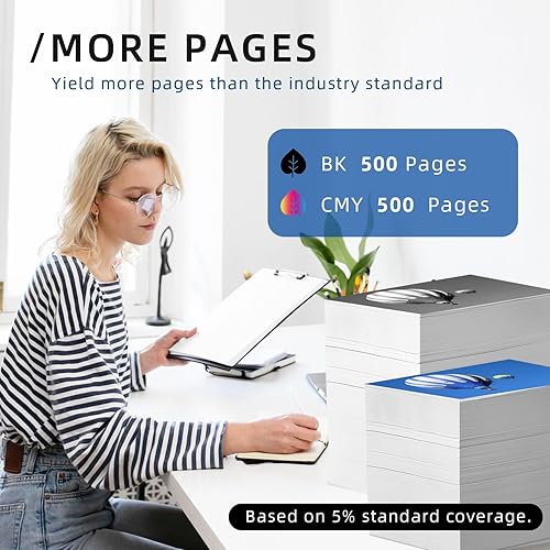 Miniatura 2 de LC401XL - Cartuchos de tinta de repuesto para impresora Brother MFC-J1010DW MFC-J1012DW MFC-J1170DW Paquete de 4 cartuchos de tinta LC401 XL -