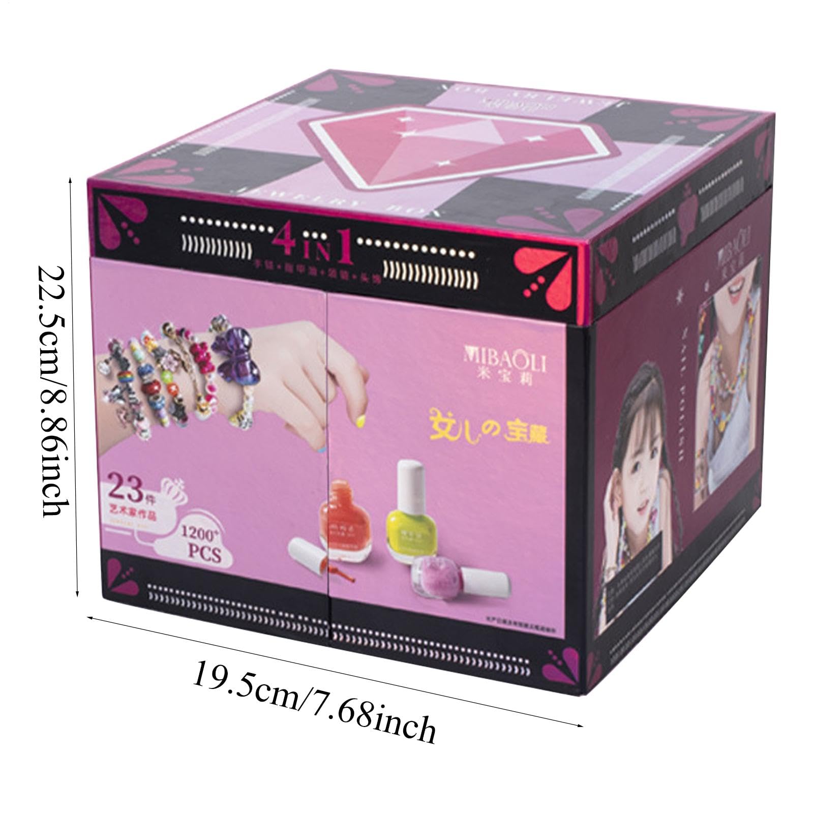 Charm-Armband-Bastelset für Mädchen, Perlen-Schmuckherstellungs-Set für kleine Mädchen, Charm-Schmuckherstellungs-Set, Zubehör, Schmuckherstellungs-Sets für , Mädchen, Kinder | Perlen-Sets für Kinder mit tragbarer Armband