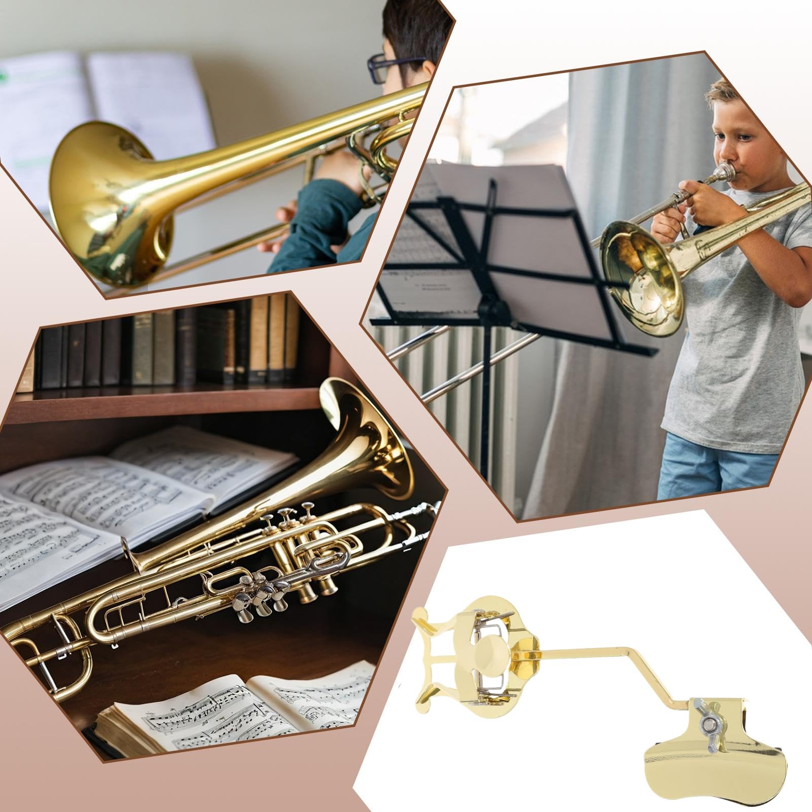 Trombone Lyra Clip pour partitions de musique - Accessoire léger pour musiciens de âges