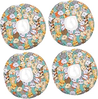 Ipetboom 4 Pçs Coleira Para Filhotes Coleiras Ajustáveis Para Filhotes Para Maca Coleira Para Gato Pequena Coleira De Cone Para Gato Coleira Elizabetana Cones De Recuperação Anti