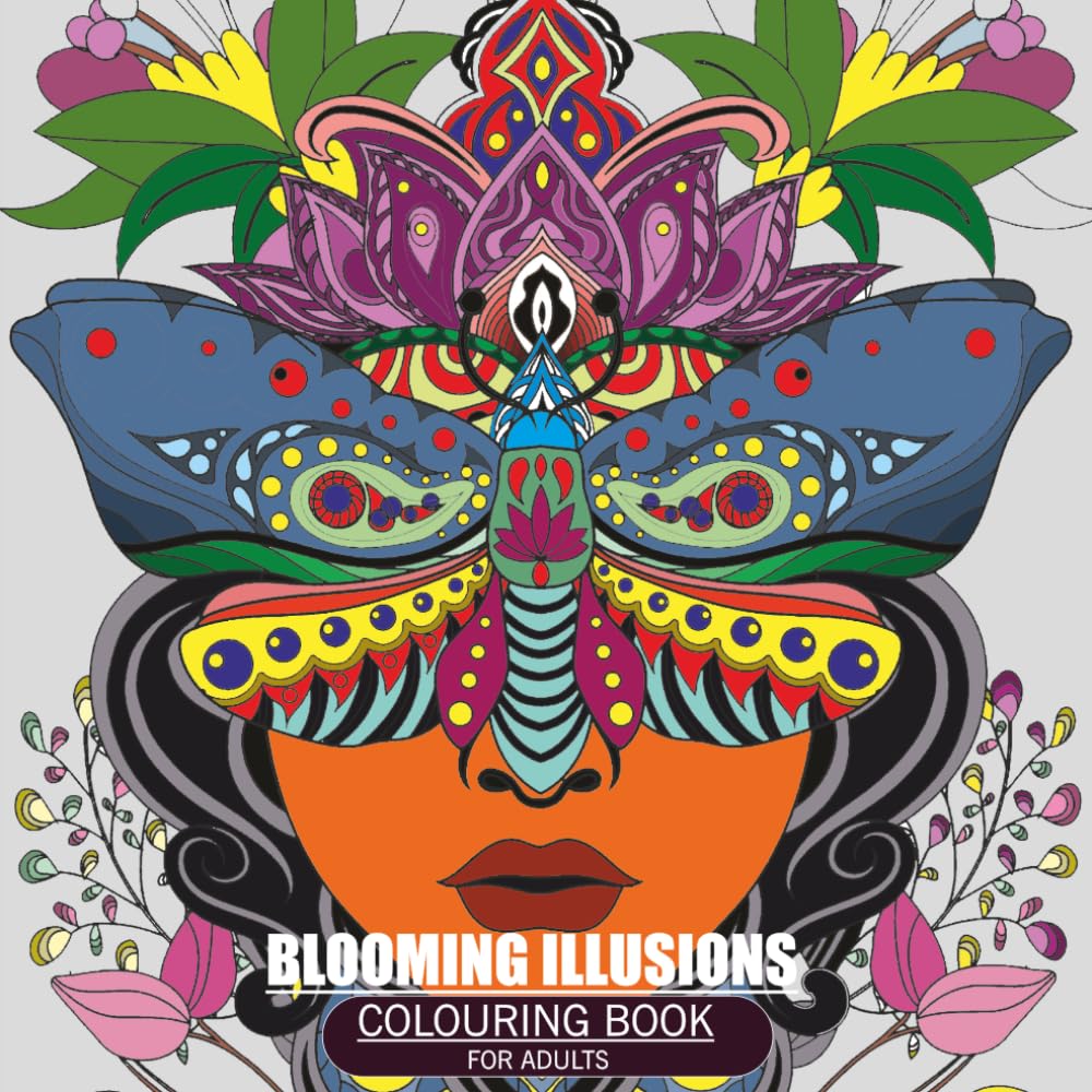 BLOOMING BLOSSOMS COLOURING BOOK FOR ADULTS: NATURE’S ELEGANCE UNFOLDING IN COLOUR.