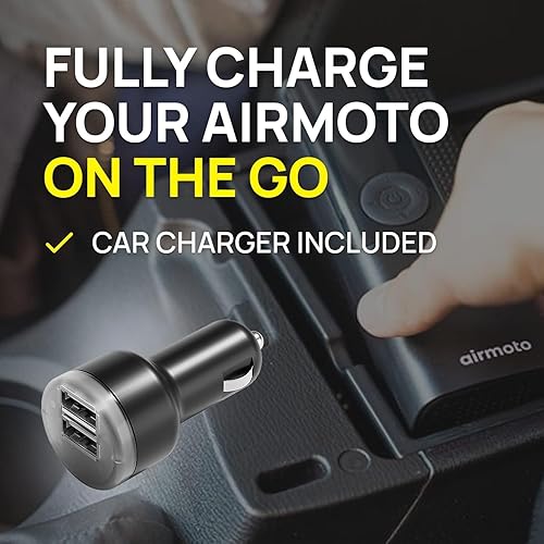 Miniatura 6 de Airmoto Inflador de neumáticos con kit de potencia y estuche de transporte