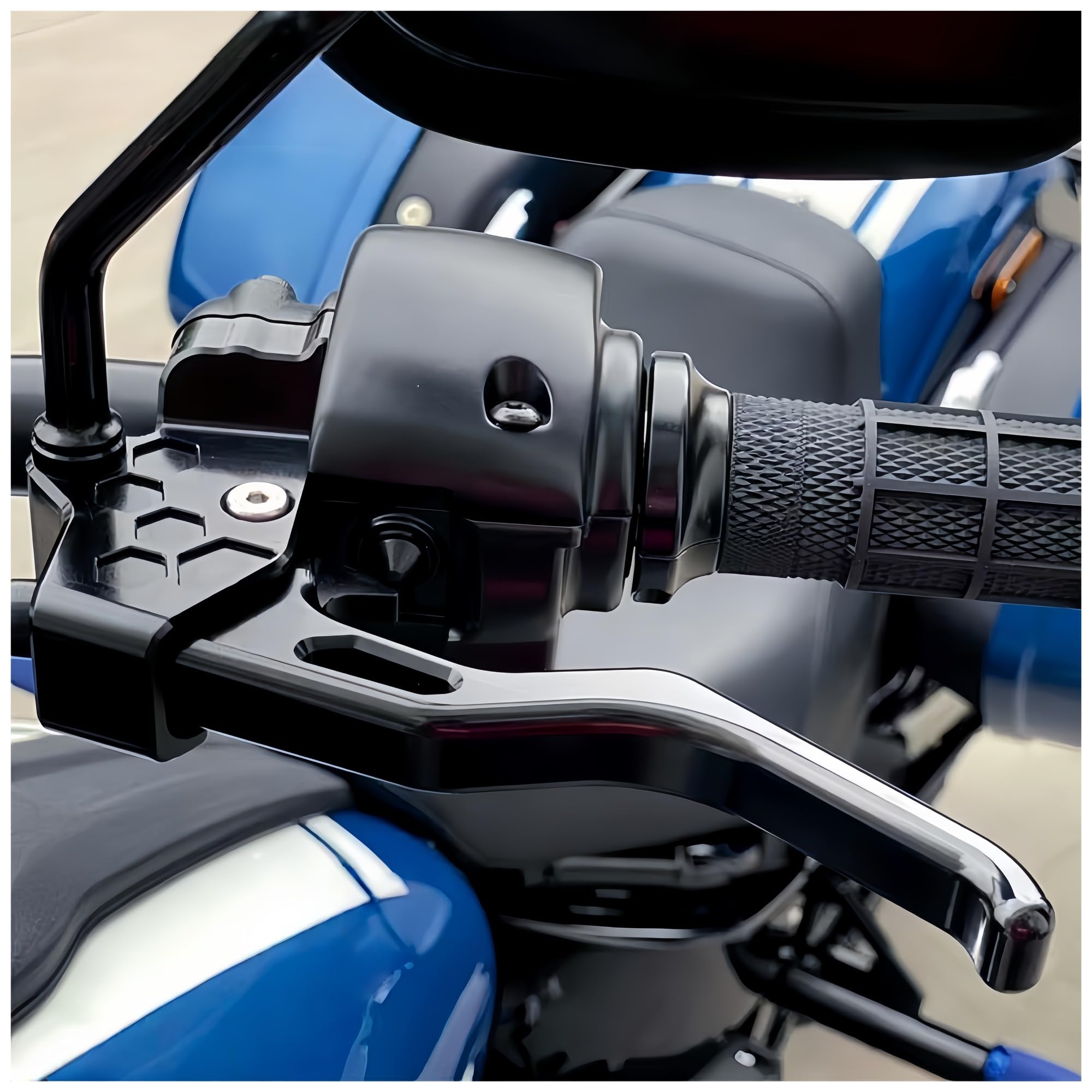 Ensemble de leviers frein et d'embrayage pour motos tourisme (modèles 21 suivants) Levier de frein réglable(Rouge)