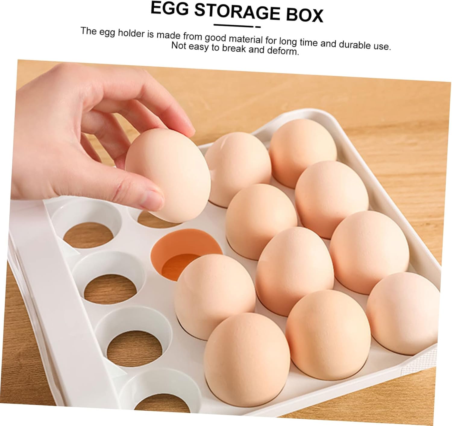 32grids Double Layer Thickened Egg Organizer Storage Case for Refrigerator Transparent Drawer Style Holder with Slots Practical Kitchen Supply for Home and Restaurants