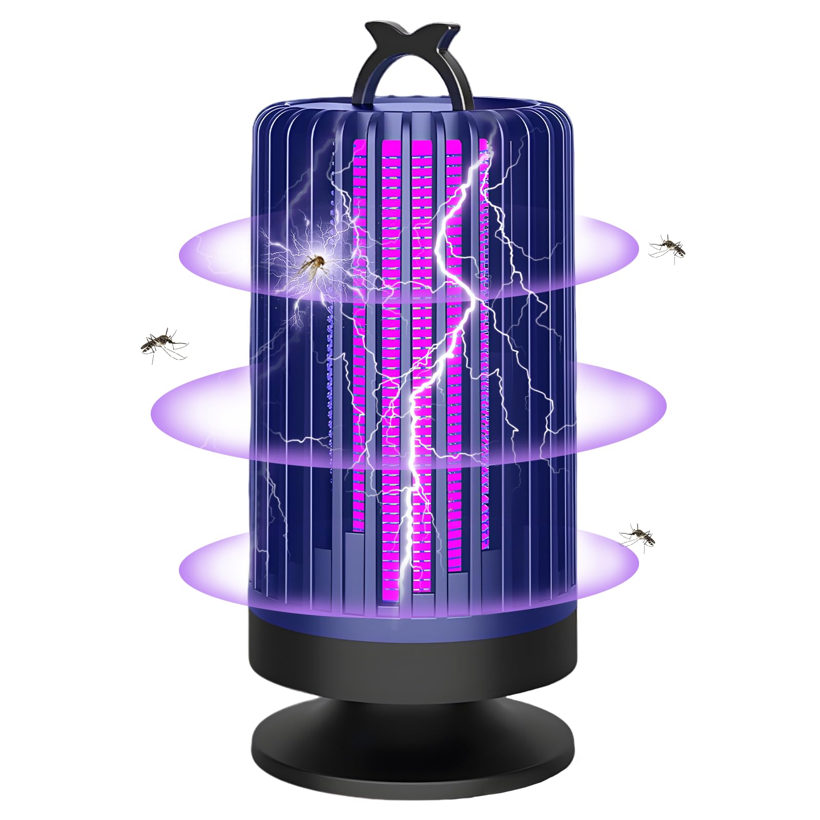 Fly Zapper, 3000V Bug Zapper Insect Pest Fly Killer, Flying Insect Control Lamp, 360° Comprehensive Coverage