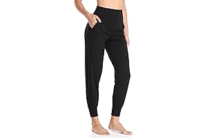 ColorfulKA Women's High Waisted Joggers with Pockets
