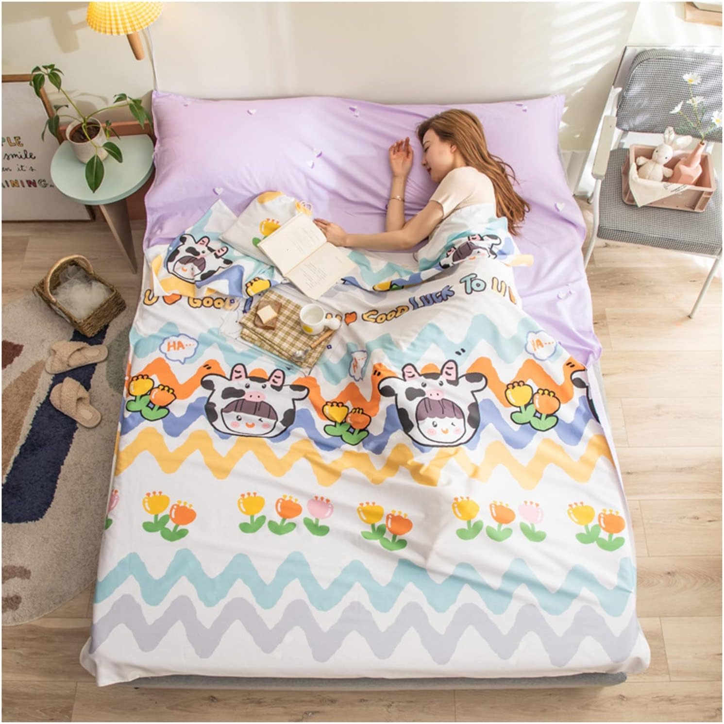 Sleeping Bag Liners Compact Adult Sleeping Bag, Four