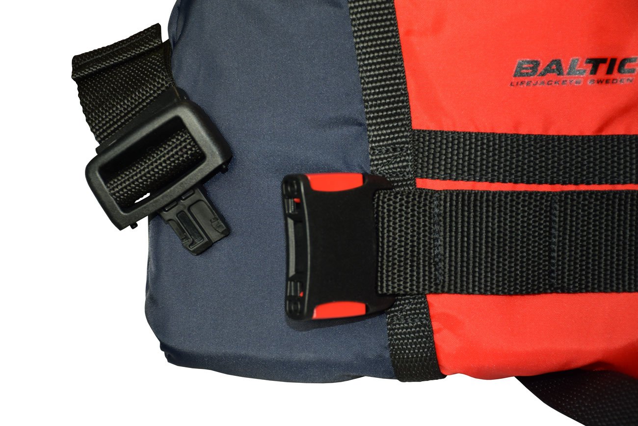 Baltic Paddler Schwimmhilfe Kanuweste für erfahrene Schwimmer auf Binnengewässern, Farbe:ROT/Navy, Größe:70kg+