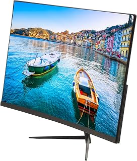 Monitor de Computador 1080P, Alta Taxa de Contraste 16:10 27 Polegadas Preto Ultrafino 100-240V Monitor de Computador para Equipamentos Industriais HD (plugue da ue)