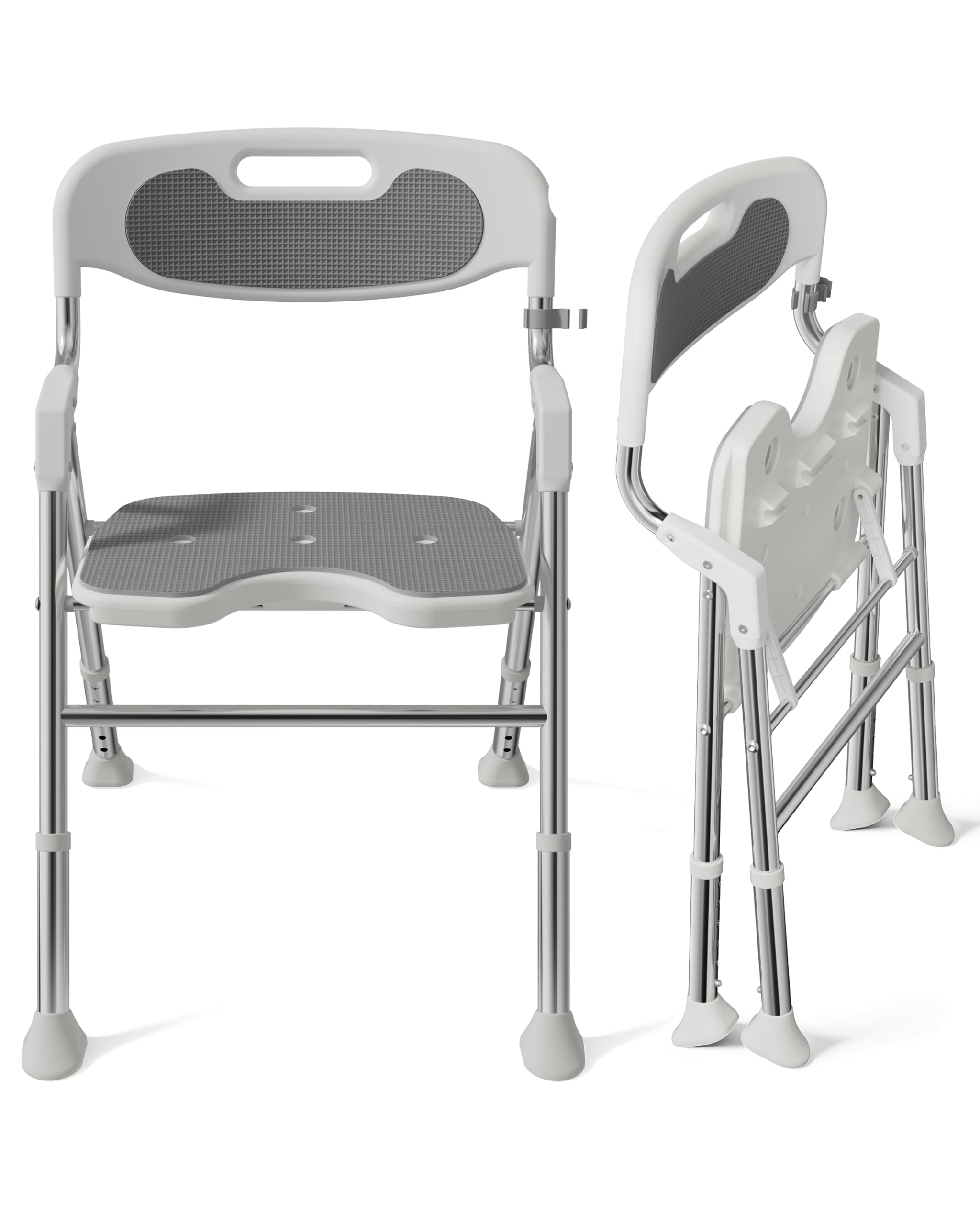 Silla de ducha plegable para personas mayores, asiento de ducha con