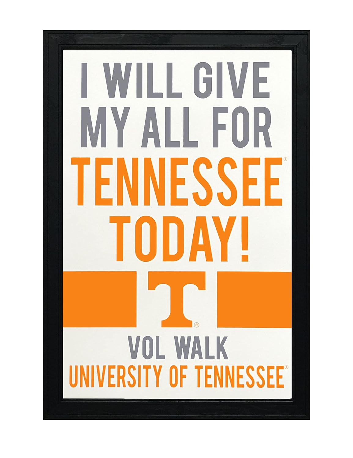 Amazon.com: Limited Edition Tennessee Volunteers Poster - I Will Give