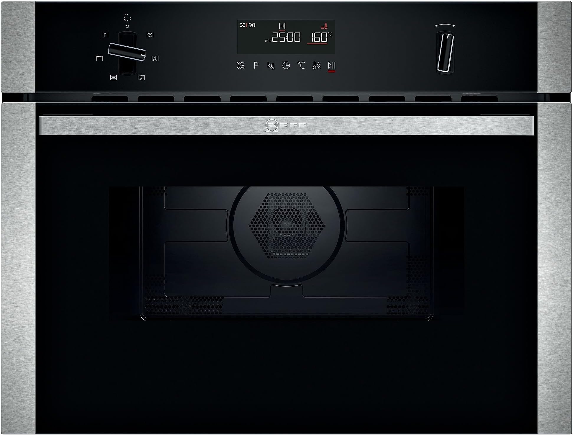 Neff N50 44L Built-in Compact Combination Microwave Oven - Stainless Steel