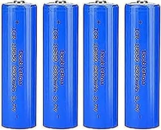 MVLINK Geable Ttery, 2200mAh Full Capacity 3.7V Geable Ttery Button Top Tteries Ttery Ttery for Flashlight, Doorbells, Headlamps, RC Cars Etc, Pack of 4