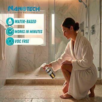 Nanotech Surface Solutions Anti-Slip Coating - Works in Minutes, Reduces Slip & Fall Accidents Due to Wet Floors - for Porcelain, Ceramic, Mosaic Tile, 1 Gallon (128 Oz.)