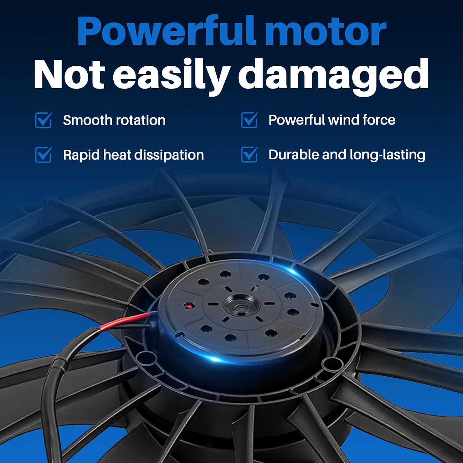 AUTOKAY AC Radiator Cooling Fan for Chrysler 300 for Dodge Challenger for Charger 2009-2018 Engine Cooling Fan 68050129AA CH3115169 CH3115169Q CR67014A