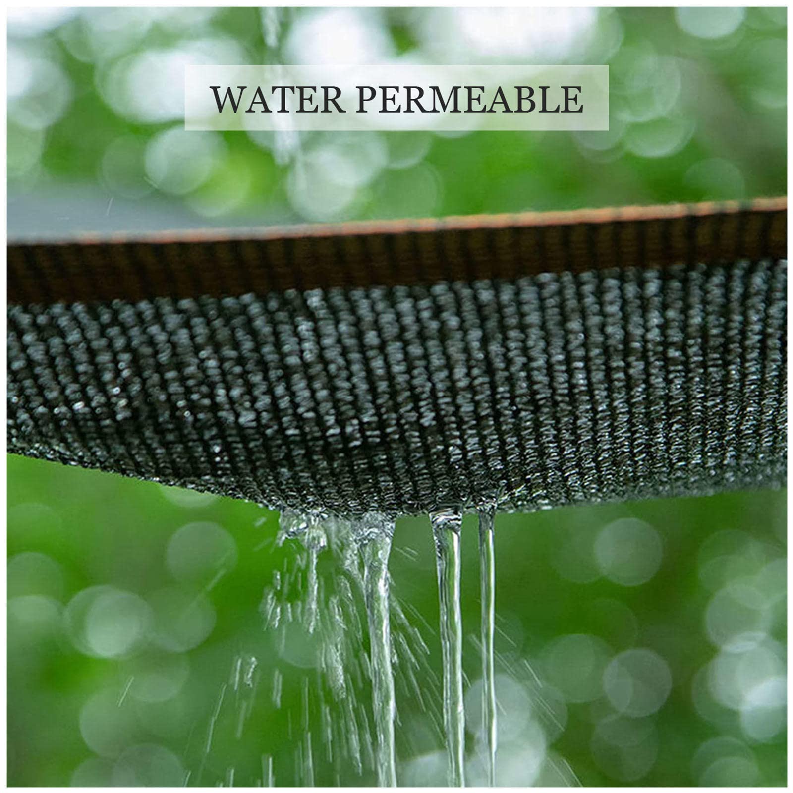 Red de exterior resistente a los rayos UV para invernaderos y patios, 60 % de bloqueador solar, 2 x 10 m, tela de malla negra, perfecta para protección de plantas y sombra de jardín
