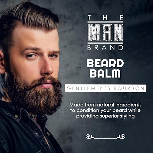 Miniatura 7 de The Man Brand Bálsamo para barba para hombres  Bálsamo acondicionador a base de cera de abeja natural para el cuidado de la barba  Bálsamo perfumado