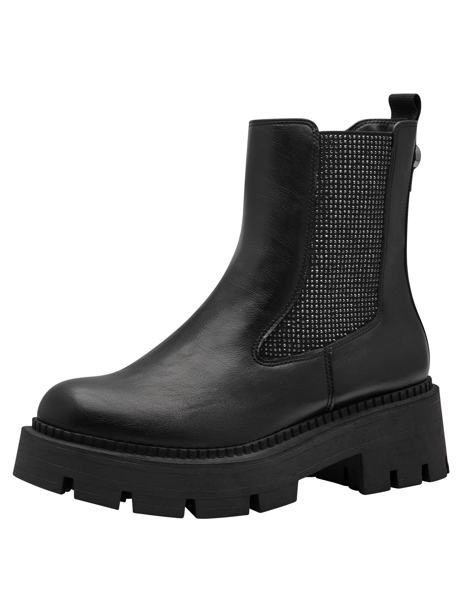 Tamaris Women's Chelsea, Black Glam, 5 UK
