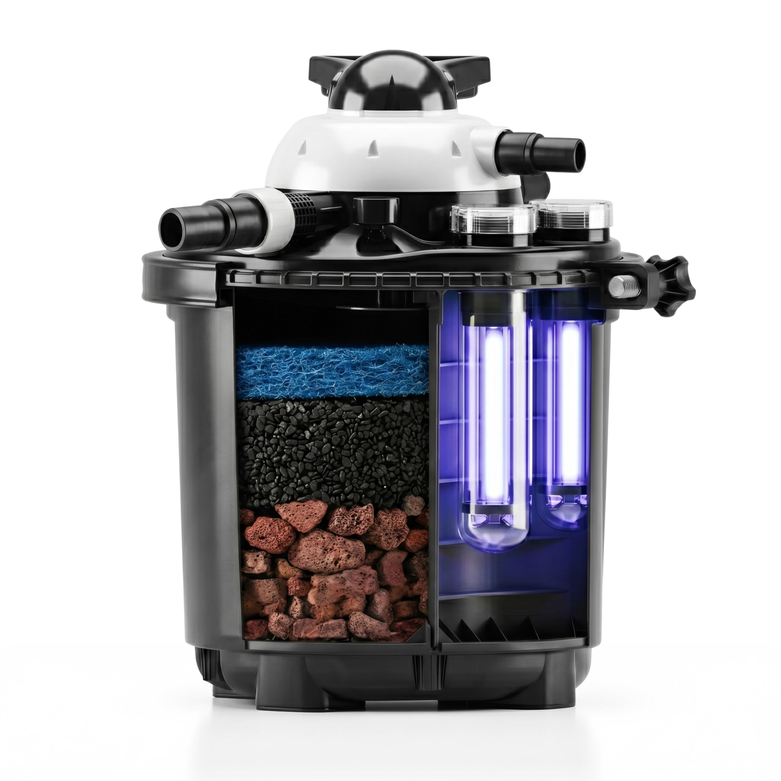 Velda, Filtro a Pressione Pompa Kit Completo per laghetto Ornamentale, Clear Control 25 Alta Streaming 4500 126311