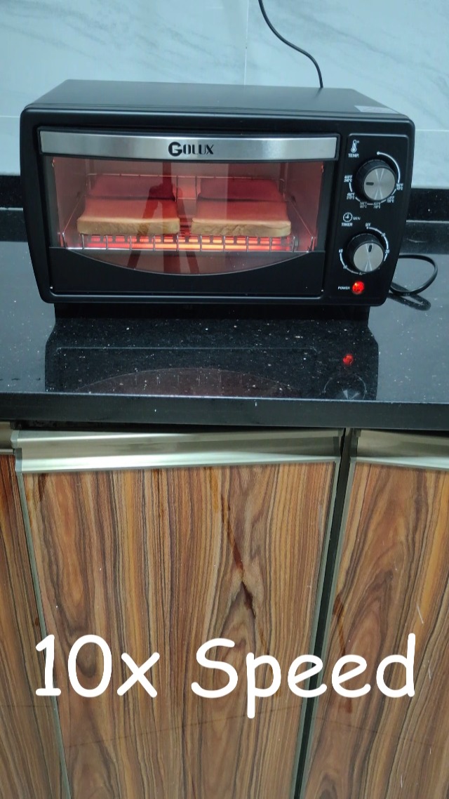 Amazon.com: GOLUX 9.6L 4 Slices Countertop Toaster Oven 9.6L 4