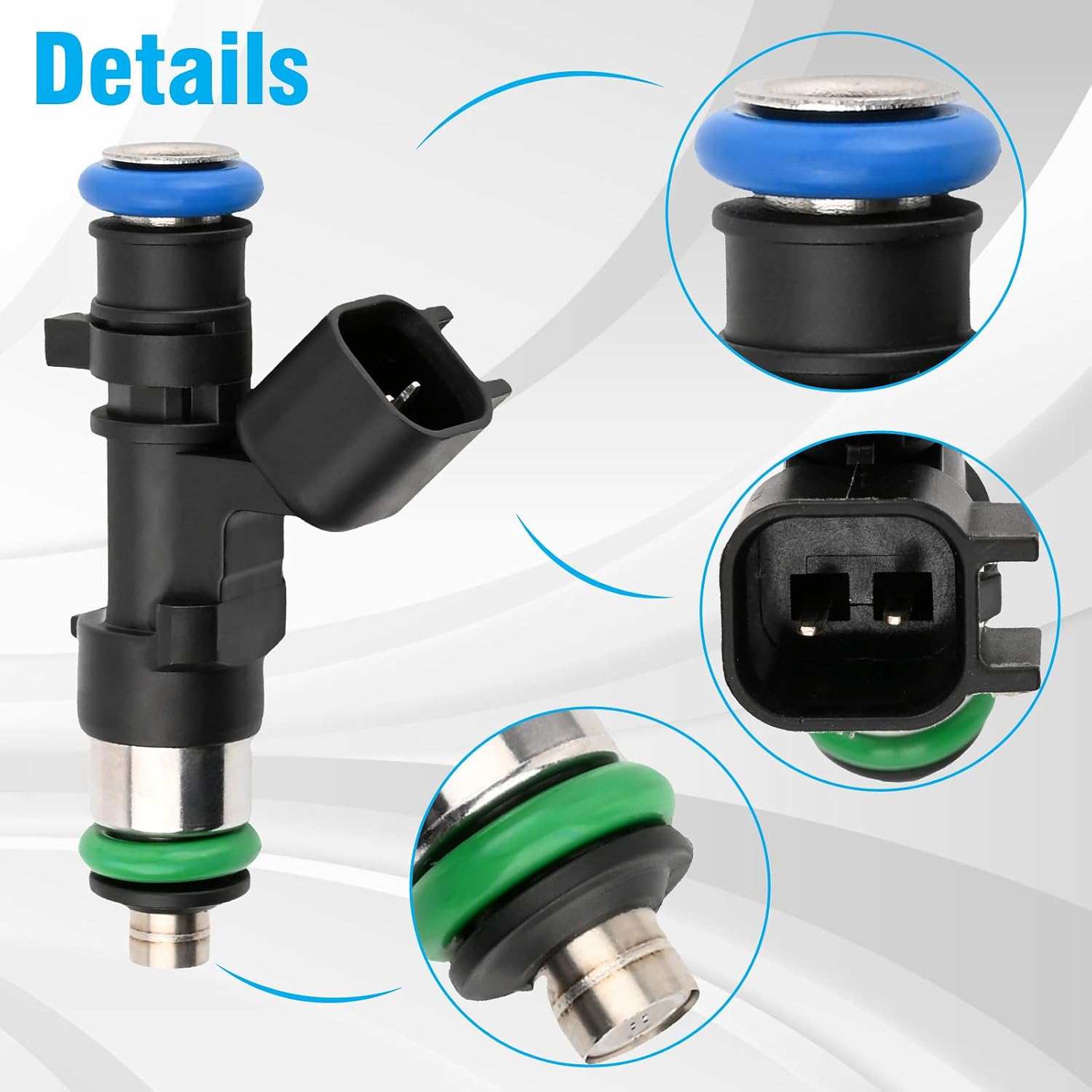 Fuel Injector Compatible With 300 Avenger Challenger Charger Cirrus Grand Caravan Journey Magnum Nitro Sebring Stratus 0280158028