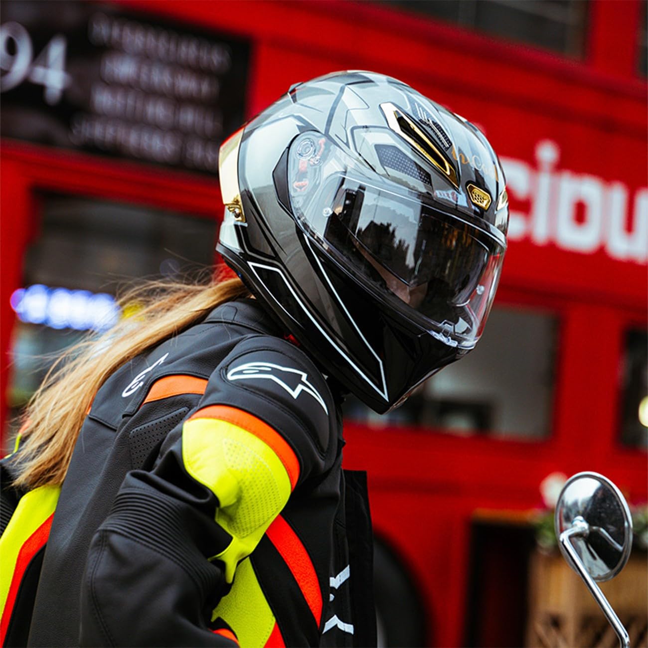 Certificazione Dot/ECECasco Moto con Occhiali Casco Moto integrale Aperto Casco Unisex Casco Moto integrale Sicurezza rinforzata e Traspirante Vale la pena acquistare