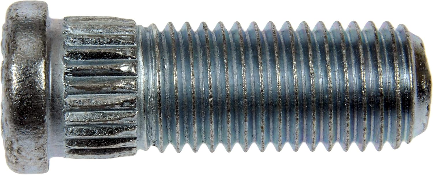 Dorman 610-324 M12-1.50 Serrated Wheel Stud - 12.70 mm Knurl, 34.5 mm Length Compatible with Select Models, 10 Pack (Made in USA)
