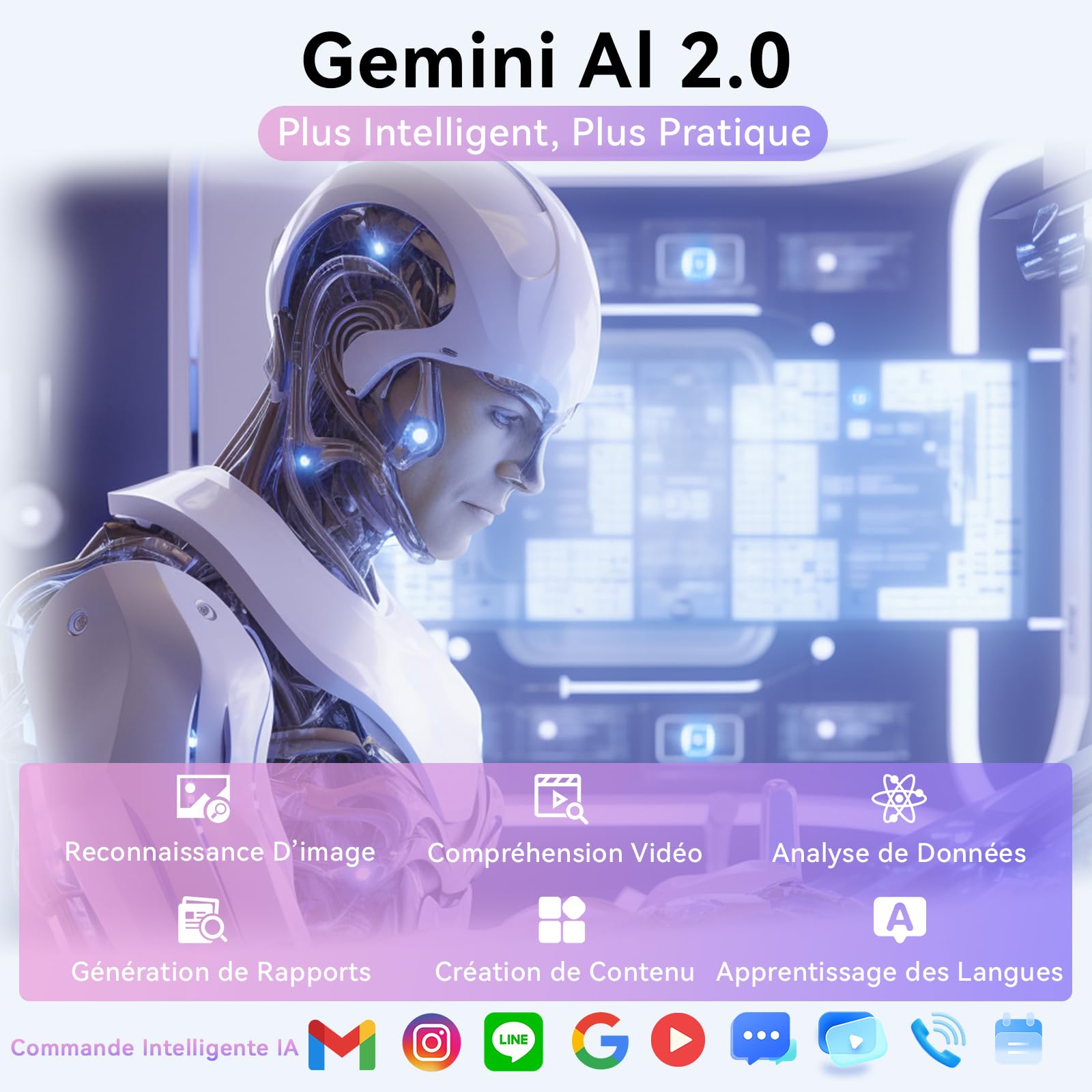 Android 16 Tablette 10 Pouces avec Gemini AI, Tablette avec Clavier, Souris & Stylet, Octa-Core, 24 GO RAM + 256 GO ROM + 1 TO TF, 1920x1200 Écran HD, Caméra 8MP + 13MP, 6000 mAh (Gris + Coque Noir)