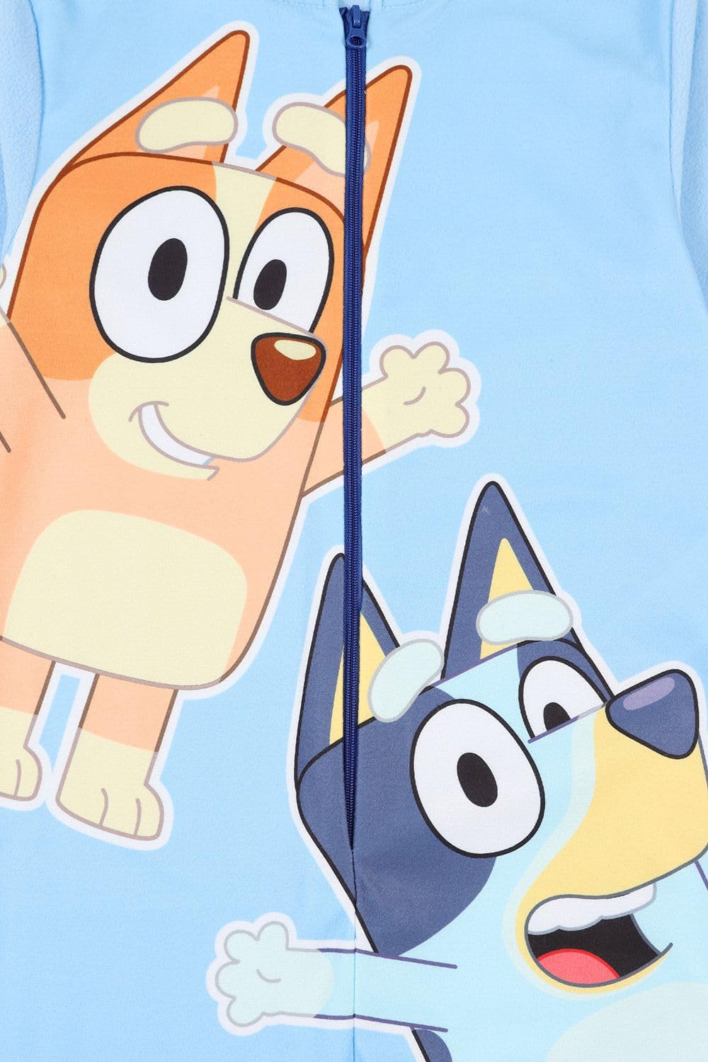 Bluey Pijama de forro polar para niños y niñas, todo en uno