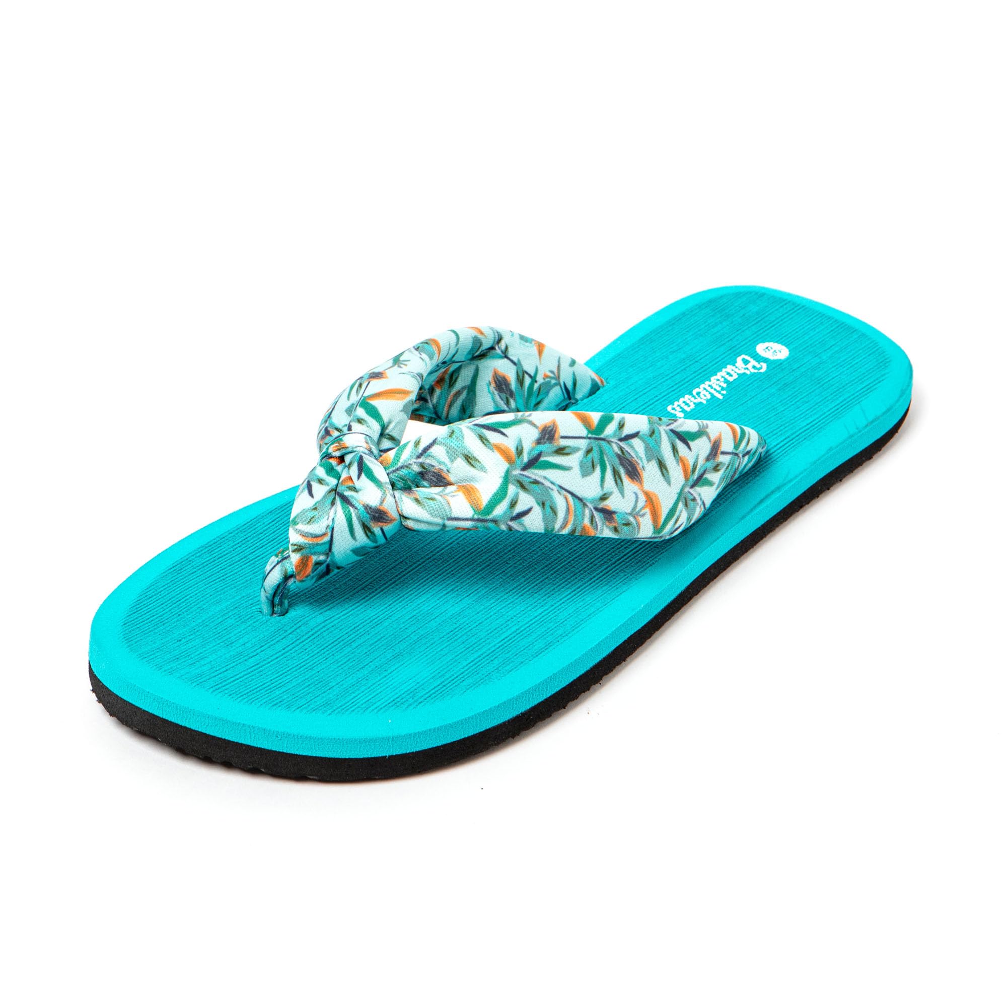 BRASILERAS Tongs Hibiscus Nudo pour Femme | Plage et piscine, semelle flexible, design léger, vacances, douche, été, camping, promenade et usage quotidien