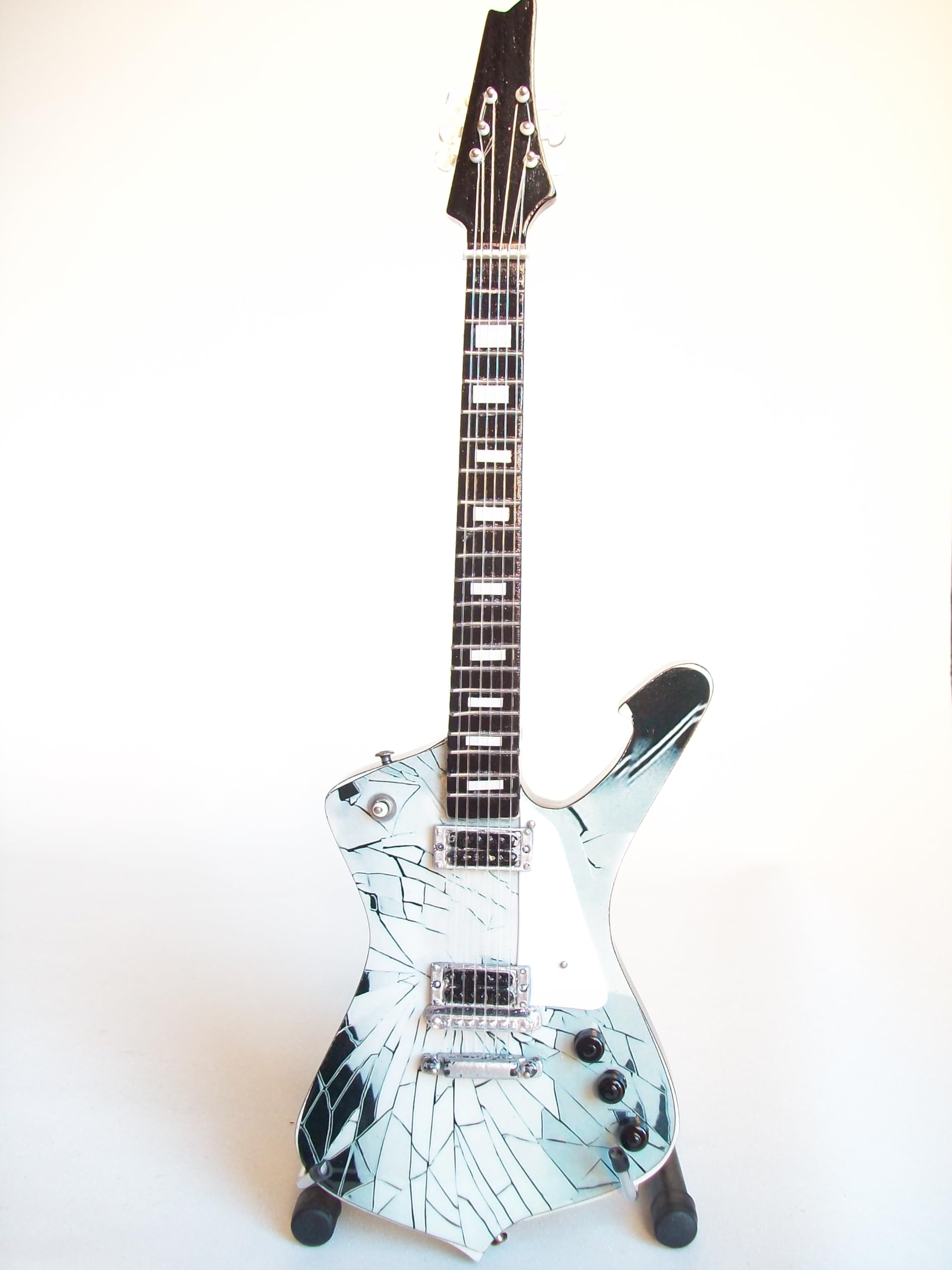 Guitarra miniatura estilo Ibanez cracked mirror – Paul Stanley
