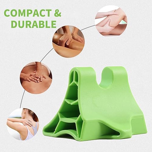 Miniatura 7 de Herramienta de masaje de punto de presión verde de mano - Disparador muscular profundo masajeador de punto de acupresión - Dispositivo de tracción