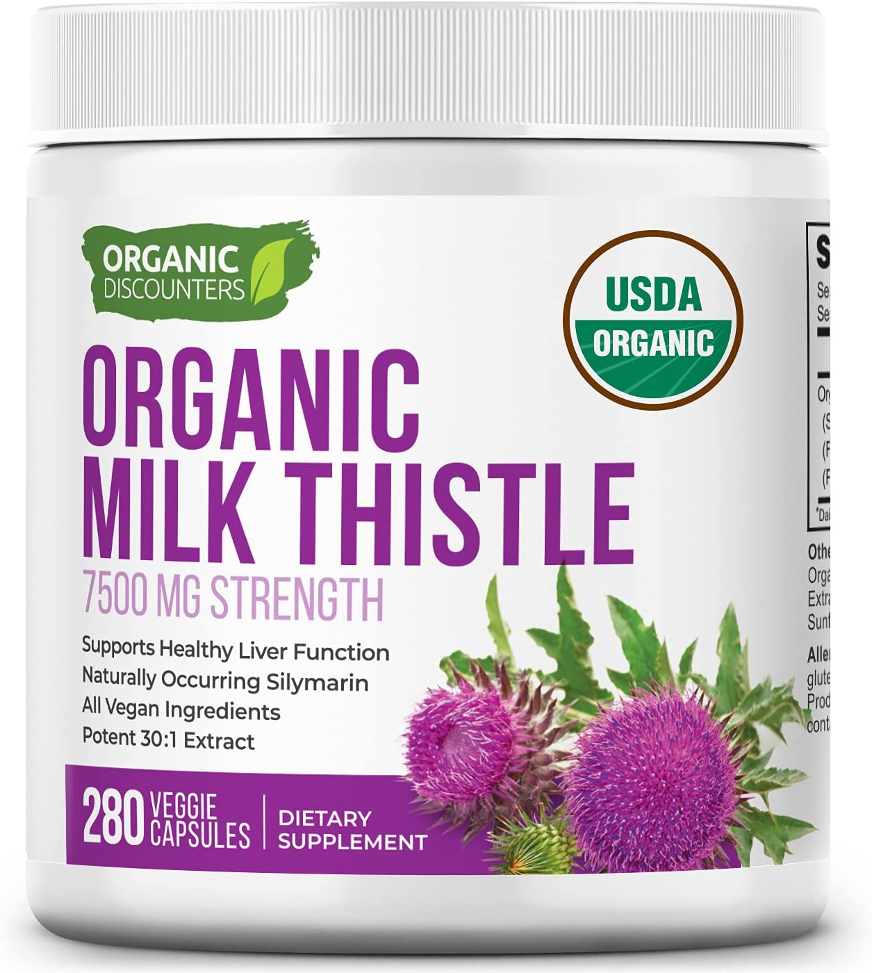 GNC Herbal Plus Milk Thistle 200mg Supports Liver Health