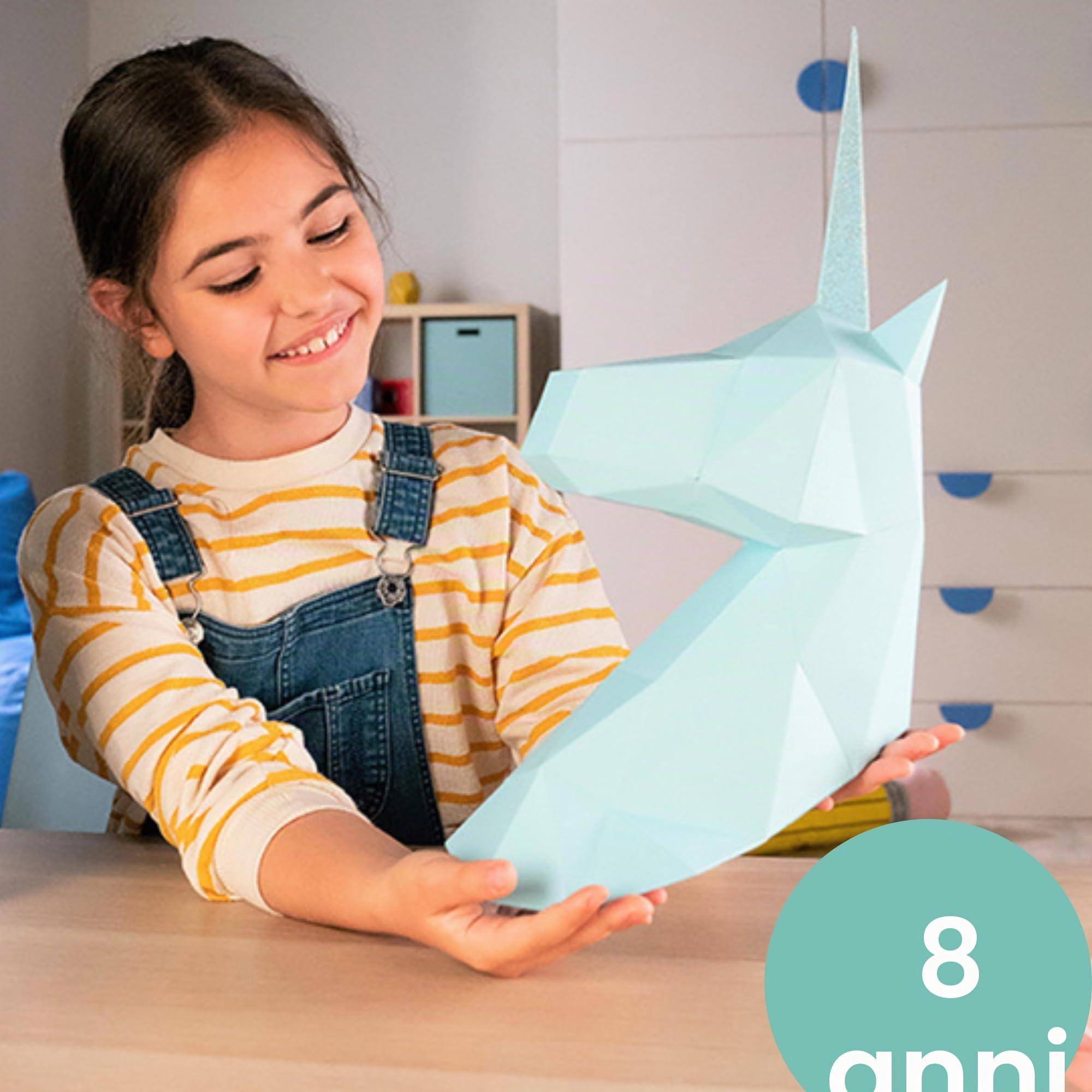 Ravensburger - Be Creative Maxi | Paper Art Unicorn | Origami per Bambini | Giochi Creativi Bambina 8 Anni o Piú | Kit Lavoretti Creativi per Bambini | Idee Regalo Bambina 8 Anni