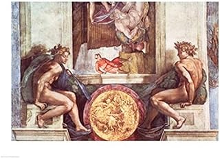 Posterazzi Sistine Chapel Ceiling Ignudi Poster Print by Michelangelo Buonarroti, (24 x 18)