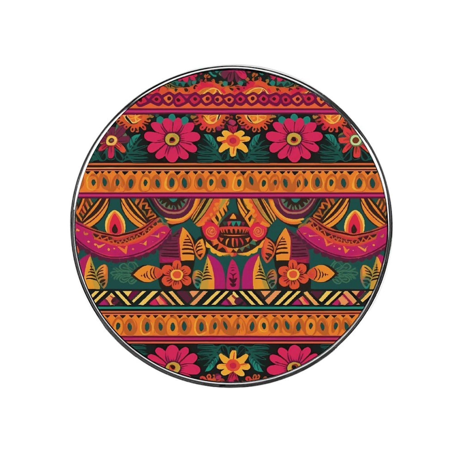 Mexican Folk Art Boho Magnetic Refrigerator Sticker, Cute Fridge Stickers Decorative Magnets, Car Decals Fridge Garage Door Magnets for Home Kitchen Christmas Party Decor