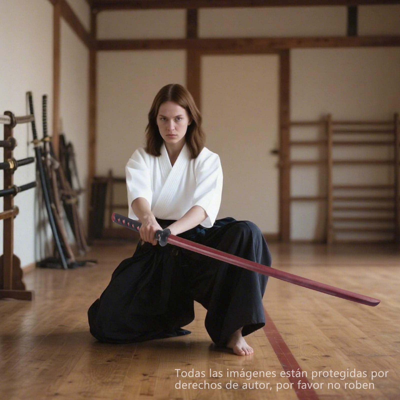 Holz Katana Schwert, Bokken Kendo-Schwertkampf-Training, Samurai Schwert, Rollenspiel Cosplay Iaido-Bokken