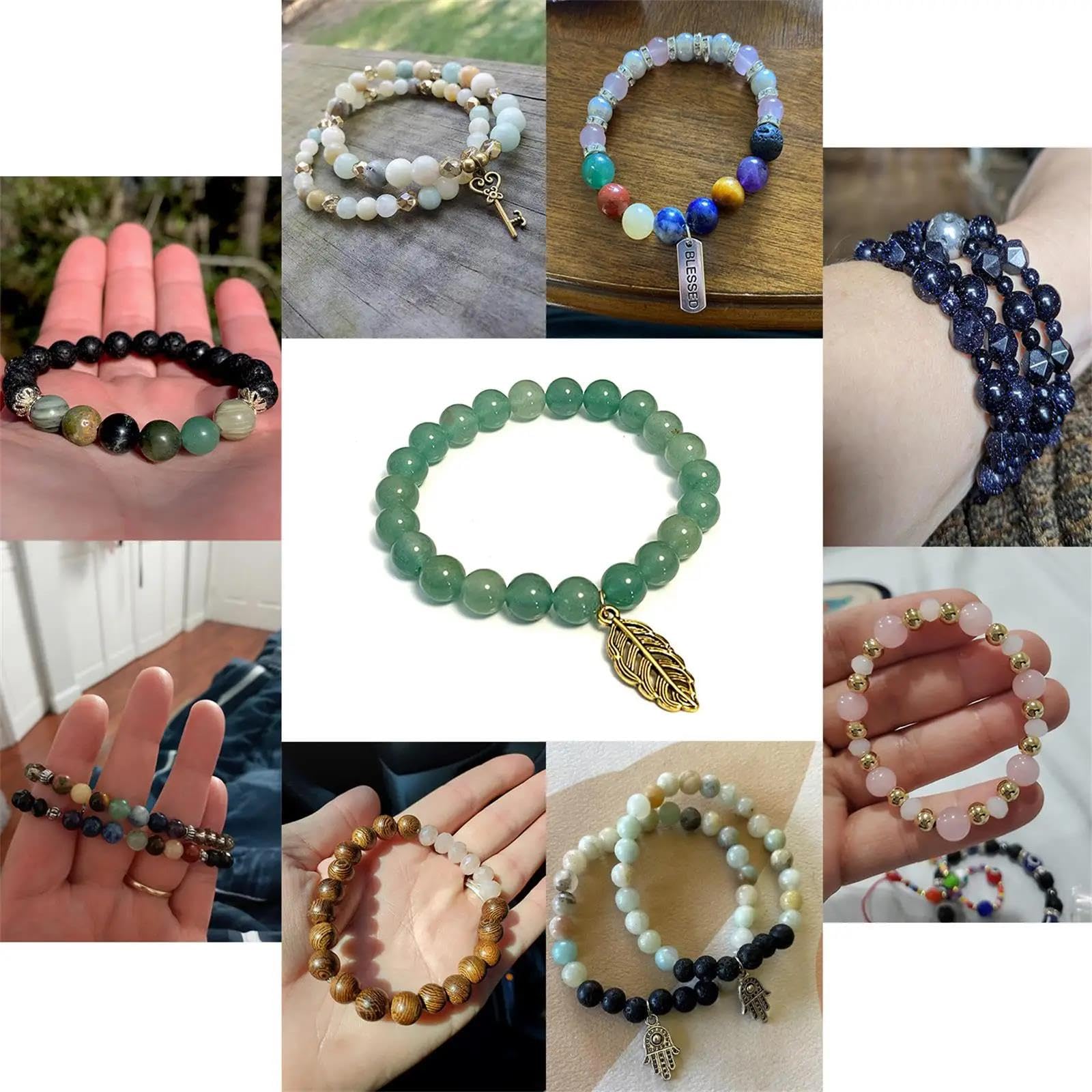 Naturalne Czerwone Koraliki Z Kamienia Tygrysie Oko Różowy Agat Kwarcowy Jade Koraliki Dystansowe Luzem Do Tworzenia Biżuterii DIY Bransoletka Akcesoria Naszyjnikowe,Czerwone Szkło,8mm - Ok. 45szt