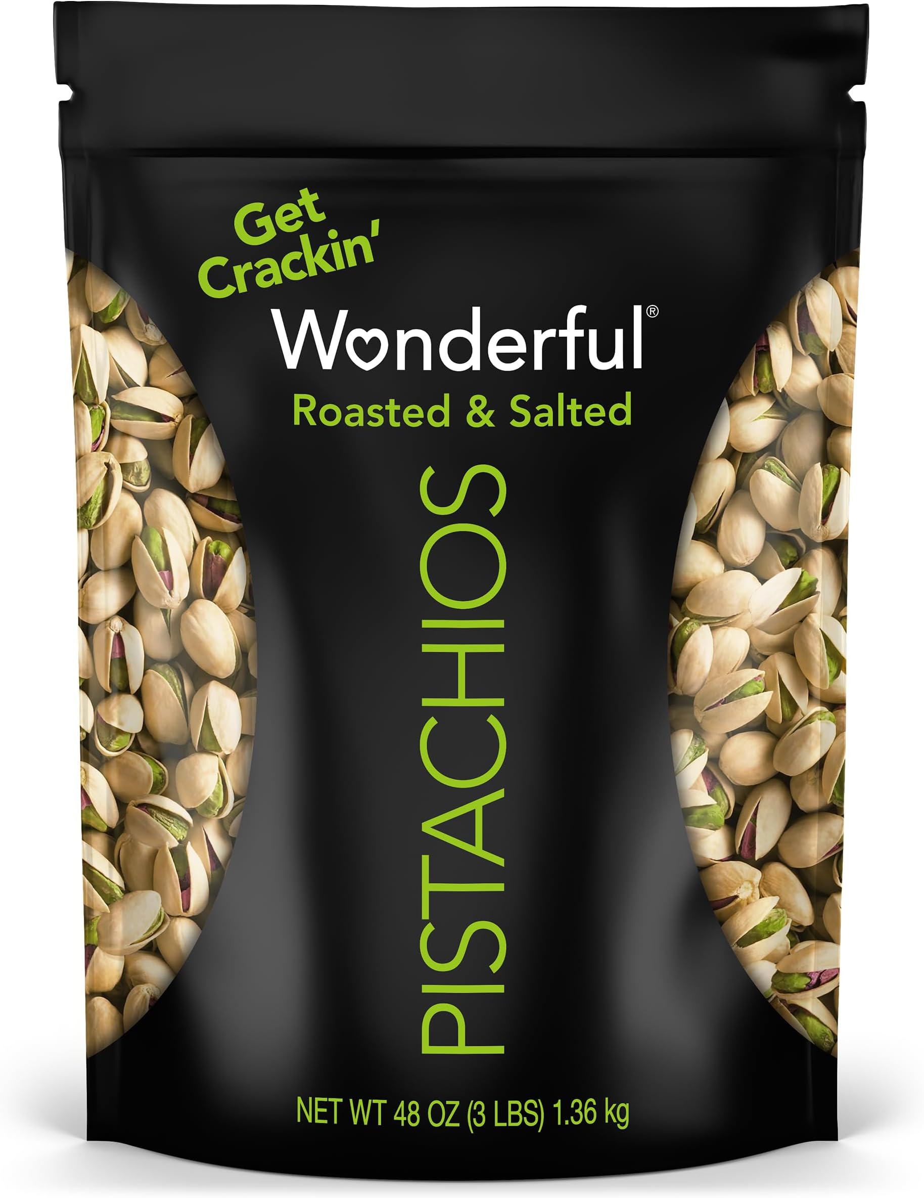 Resealable Bag, Roasted & Salted, 48 Oz