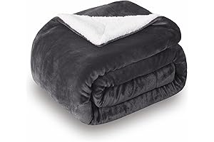 Cozy Grey Sherpa Throw Blanket: Warmth and Style Combined