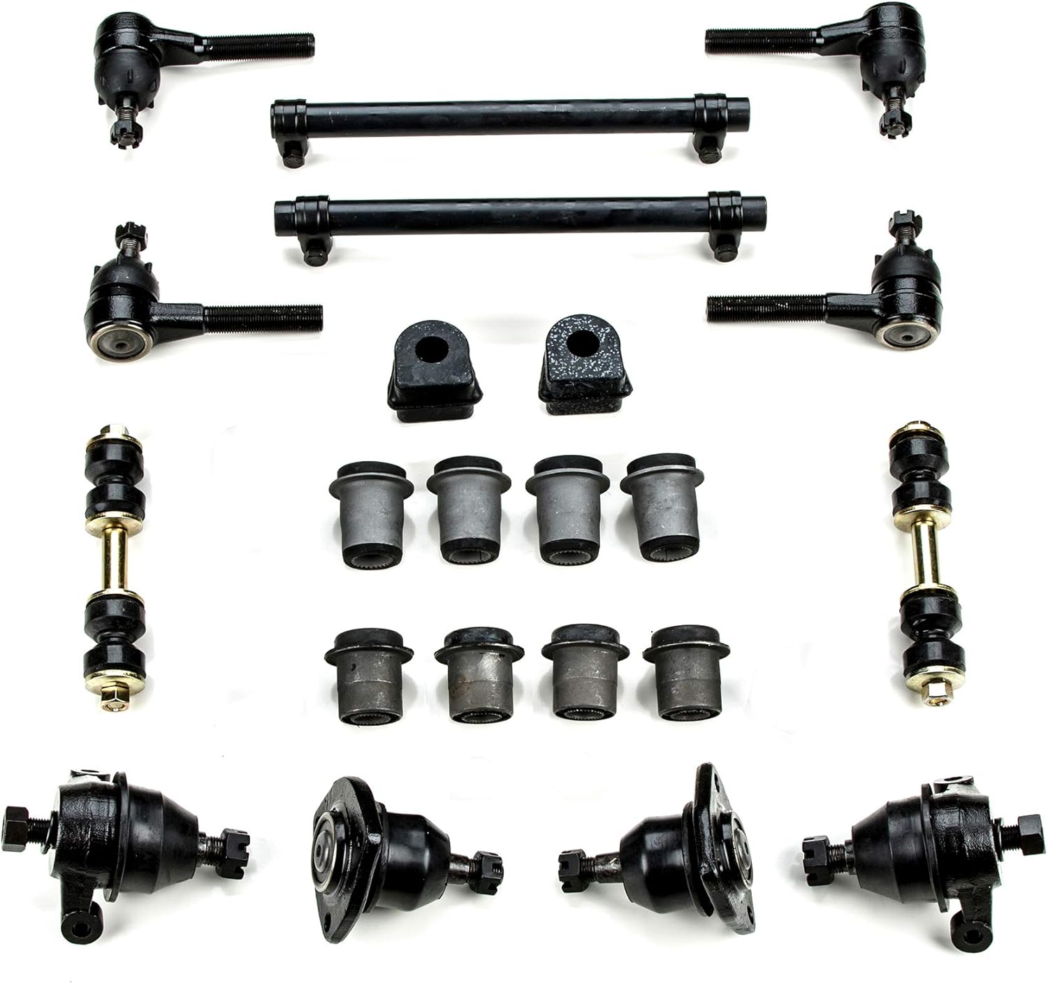 A-Resto-Parts Front End Suspension Rebuild Kit Compatible With 1964-1974 Corvette, OEM Spec Replacement Parts, 16 Piece Kit