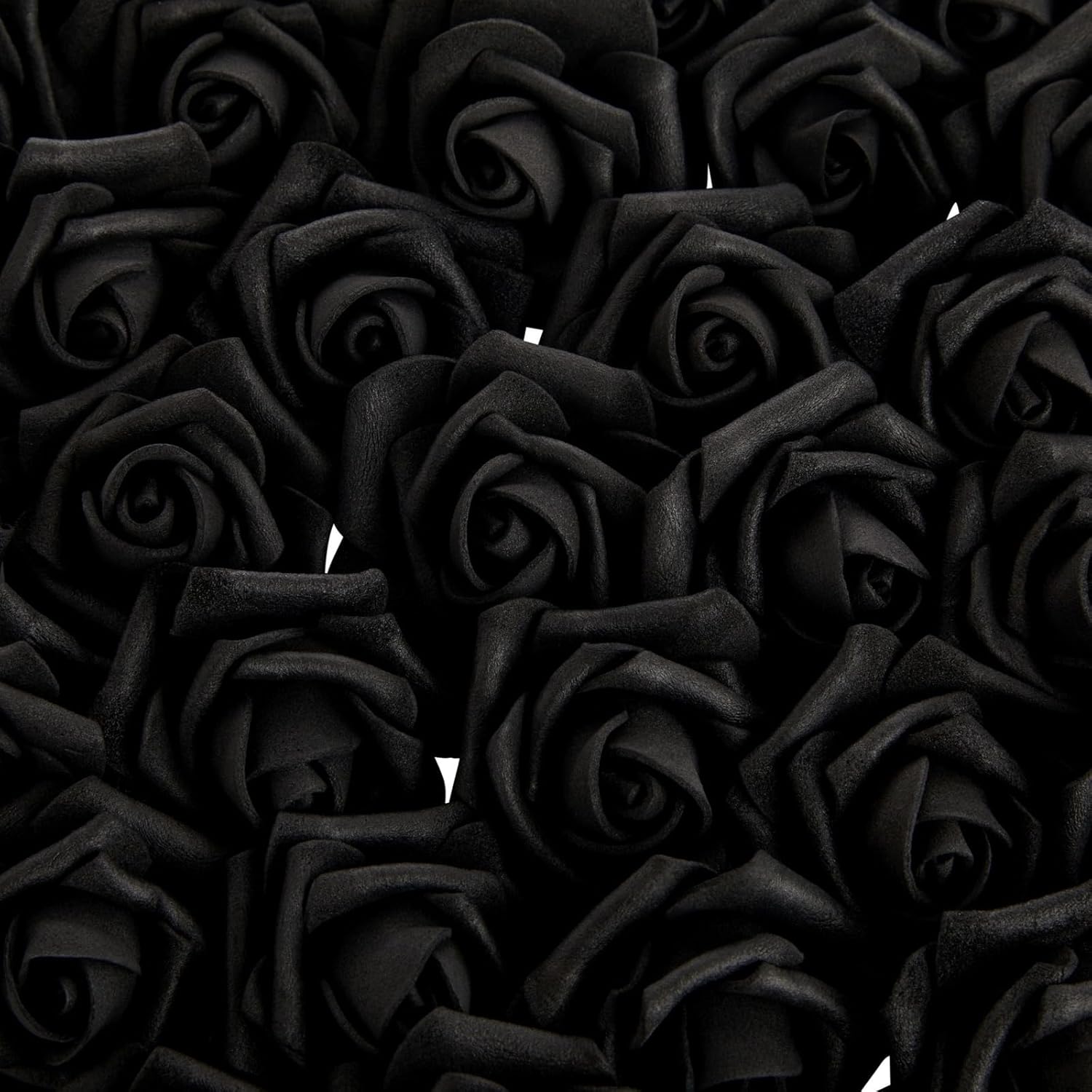 Bright Creations Stemless Artificial Roses - Black Artificial Flowers for Crafts - Soft Foam Roses for DIY Arrangements - 200 Count, 2 in Dia & 1.3 in H - Image 7
