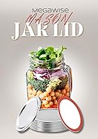 Vista 2 de MegaWise Tapas de conservas reutilizables de boca ancha para tarros Ball, Kerr – Tapas de metal tipo Mason para conservas – Material de grado