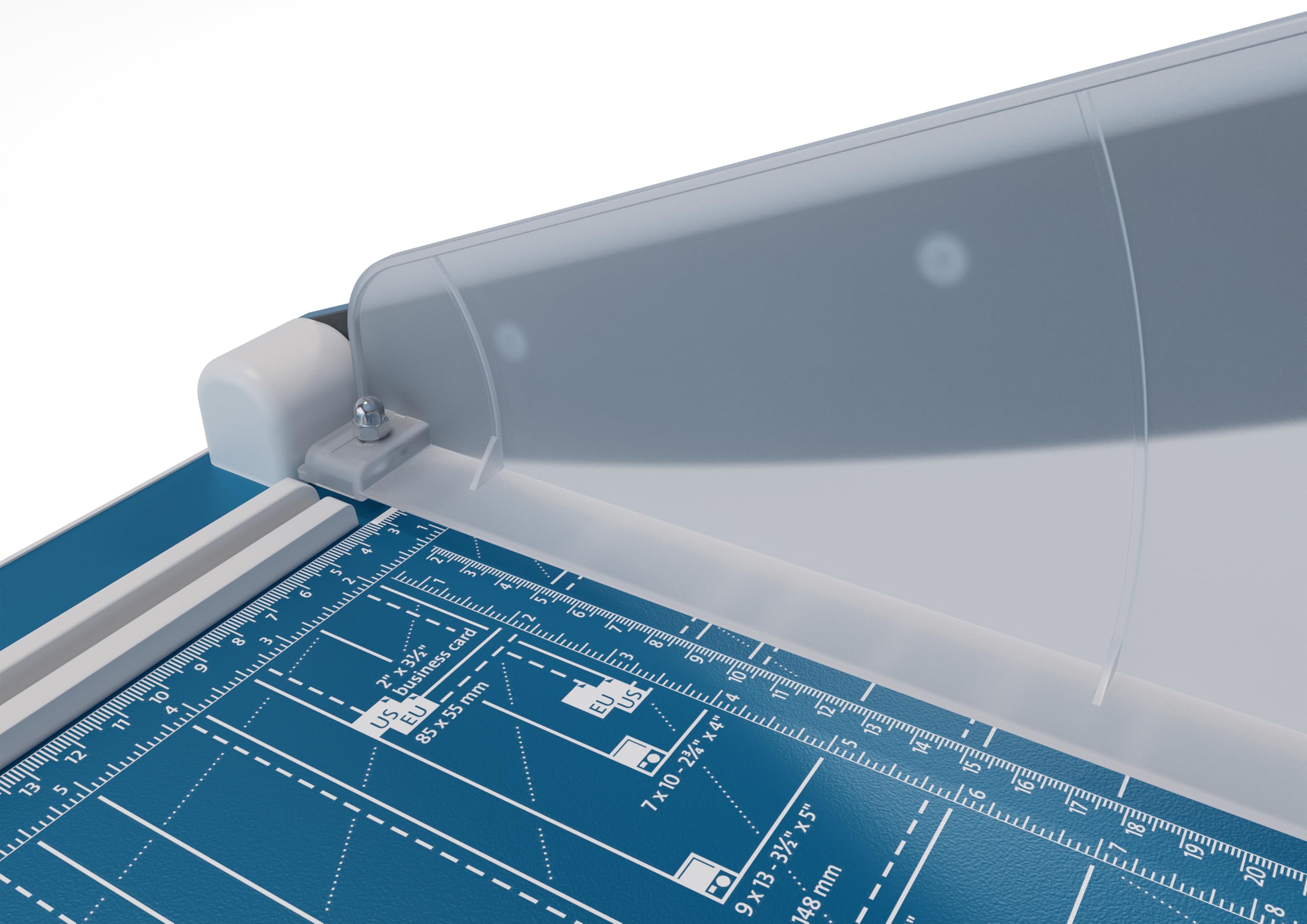 Dahle Cisaille 560 (Capacité de Coupe jusqu'à 25 Feuilles, DIN A4, 340mm de Coupe, Lame Affûtée, Pression Manuelle) Bleu